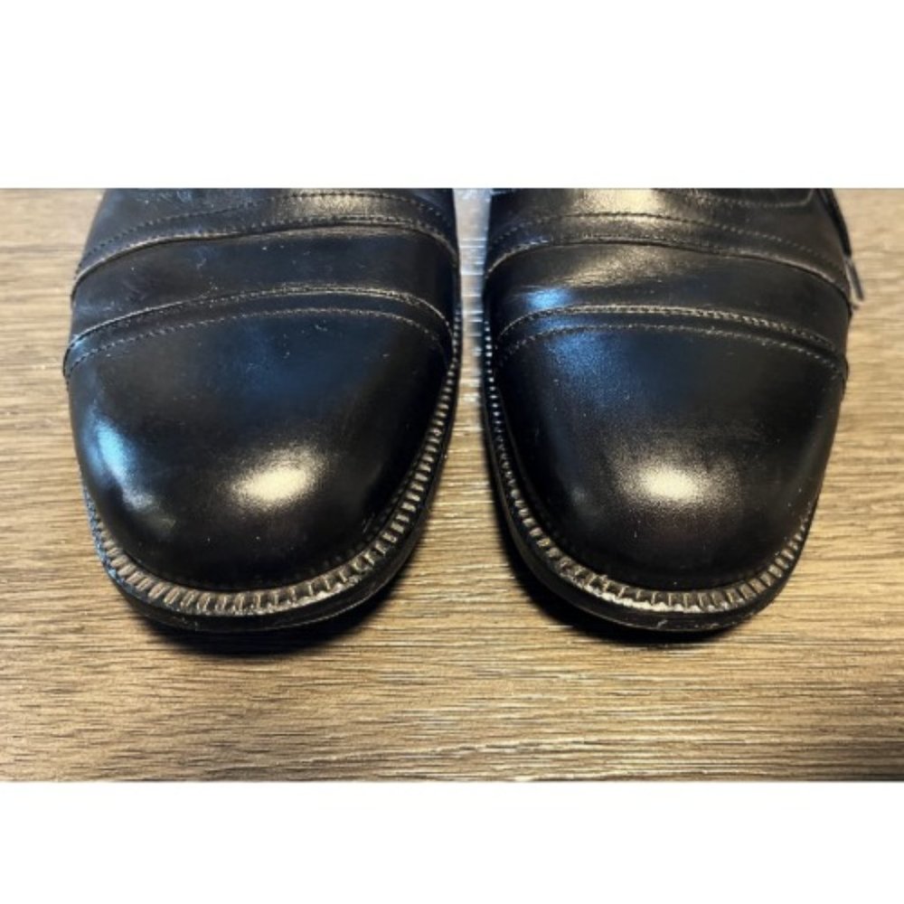 JOHN VARVATOS $675 BLACK LEATHER DERBY SHOES - Picture 4 of 11